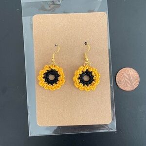 Handcrafted Sunflower Earrings